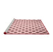 Sideview of Machine Washable Transitional Indian Red Rug, wshpat758rd