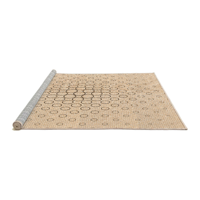 Sideview of Machine Washable Transitional Moccasin Beige Rug, wshpat759org