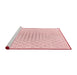 Sideview of Machine Washable Transitional Light Coral Pink Rug, wshpat759rd