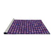 Machine Washable Transitional Medium Orchid Purple Rug in a Bedroom, wshpat76pur