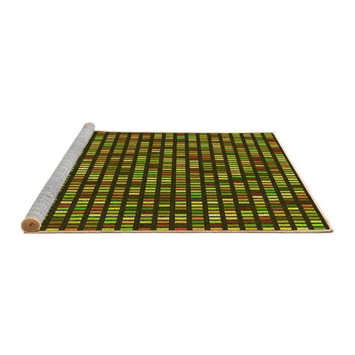 Sideview of Machine Washable Transitional Pistachio Green Rug, wshpat76yw
