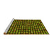 Sideview of Machine Washable Transitional Pistachio Green Rug, wshpat76yw