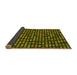 Thickness of Patterned Pistachio Green Rug, pat76yw