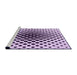 Sideview of Machine Washable Transitional Purple Rug, wshpat761pur