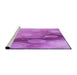 Sideview of Machine Washable Transitional Violet Purple Rug, wshpat762pur