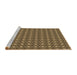 Sideview of Machine Washable Transitional Caramel Brown Rug, wshpat765brn