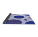 Thickness of Patterned Royal Blue Rug, pat767blu