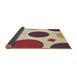 Thickness of Patterned Khaki Gold Rug, pat767brn