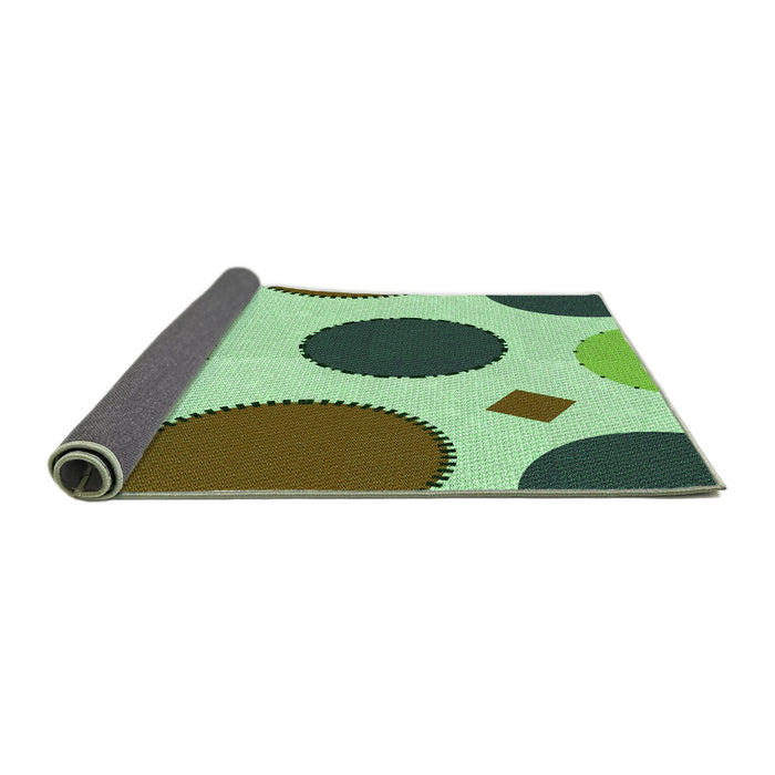Thickness of Patterned Light Green Rug, pat767grn