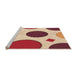 Sideview of Machine Washable Transitional Red Rug, wshpat767org