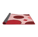 Thickness of Patterned Red Rug, pat767rd