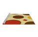 Sideview of Machine Washable Transitional Mahogany Brown Rug, wshpat767yw