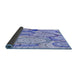 Thickness of Patterned Periwinkle Purple Rug, pat768blu