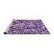 Sideview of Machine Washable Transitional Purple Rug, wshpat769pur