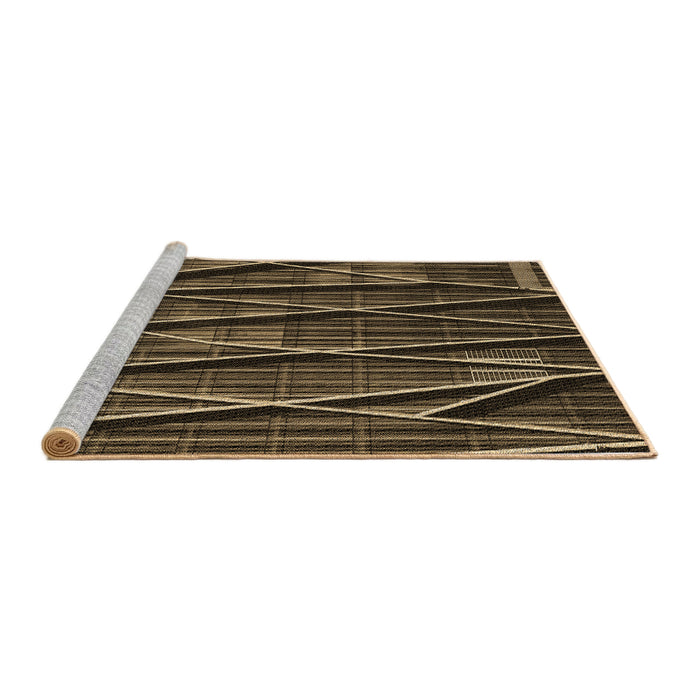 Machine Washable Transitional Copper Brown Rug in a Bedroom, wshpat77brn