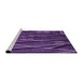 Machine Washable Transitional Dark Purple Rug in a Bedroom, wshpat77pur