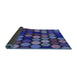 Thickness of Patterned Denim Dark Blue Rug, pat770blu