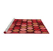 Sideview of Machine Washable Transitional Red Rug, wshpat770rd