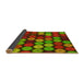 Thickness of Patterned Tomato Red Rug, pat770yw