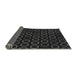 Thickness of Patterned Black Rug, pat771gry