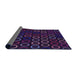 Thickness of Patterned Purple Rug, pat771pur