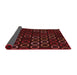 Thickness of Patterned Saffron Red Rug, pat771rd