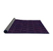 Thickness of Patterned Purple Rug, pat772pur