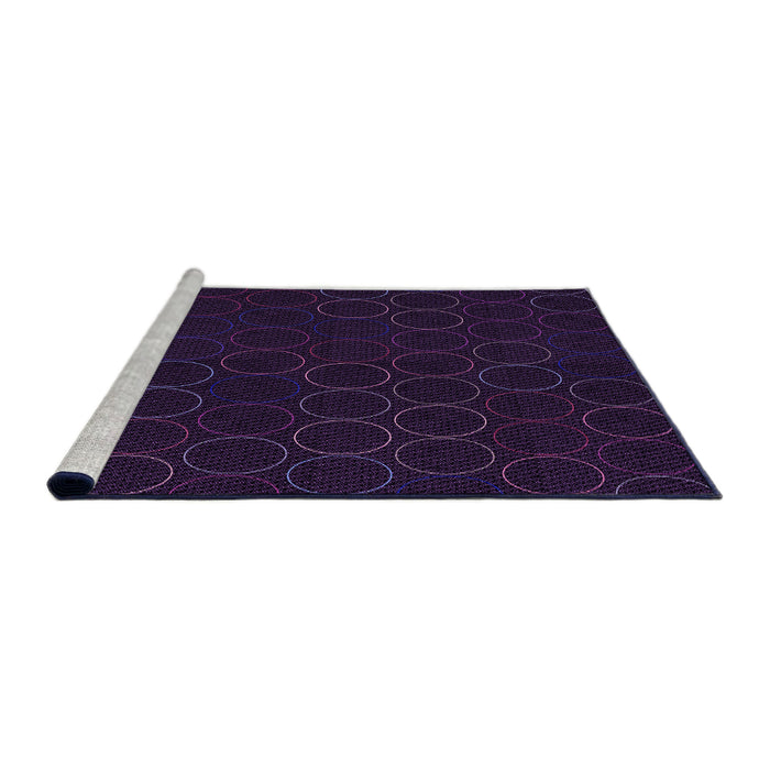 Sideview of Machine Washable Transitional Purple Rug, wshpat772pur
