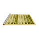 Sideview of Machine Washable Transitional Dark Golden Brown Rug, wshpat773yw