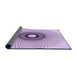 Thickness of Patterned Purple Flower Purple Rug, pat774pur