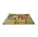 Sideview of Machine Washable Transitional Light Brown Rug, wshpat775brn