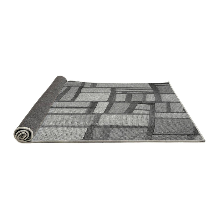 Thickness of Patterned Ash Gray Rug, pat775gry