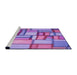 Sideview of Machine Washable Transitional Dark Orchid Purple Rug, wshpat775pur