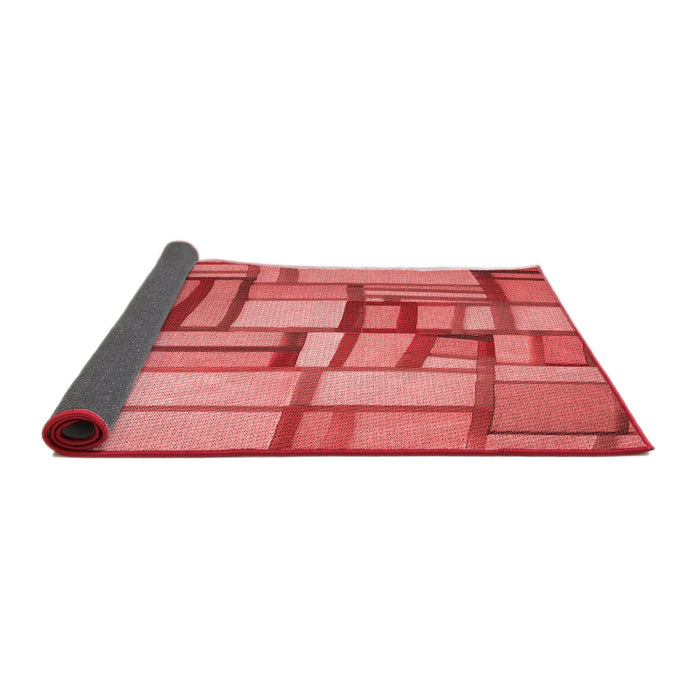 Thickness of Patterned Red Rug, pat775rd