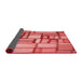 Thickness of Patterned Red Rug, pat775rd