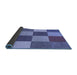 Thickness of Patterned Sky Blue Rug, pat777blu