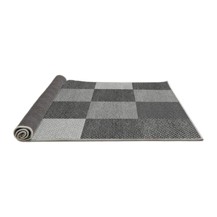 Thickness of Patterned Dark Gray Rug, pat777gry