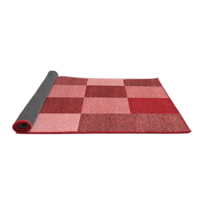 Thickness of Patterned Red Rug, pat777rd