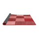 Thickness of Patterned Red Rug, pat777rd