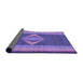 Thickness of Patterned Amethyst Purple Rug, pat778pur