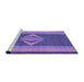 Sideview of Machine Washable Transitional Amethyst Purple Rug, wshpat778pur