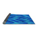 Thickness of Patterned Blue Orchid Blue Rug, pat779lblu