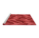 Sideview of Machine Washable Transitional Red Rug, wshpat779rd