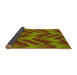 Thickness of Patterned Pistachio Green Rug, pat779yw