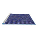 Machine Washable Transitional Night Blue Rug in a Bedroom, wshpat78blu