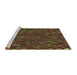 Machine Washable Transitional Light Brown Rug in a Bedroom, wshpat78brn