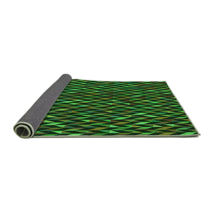 Patterned Dark Forest Green Rug, pat78grn