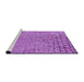 Sideview of Machine Washable Transitional Purple Rug, wshpat781pur