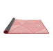 Thickness of Patterned Pastel Red Pink Rug, pat782rd