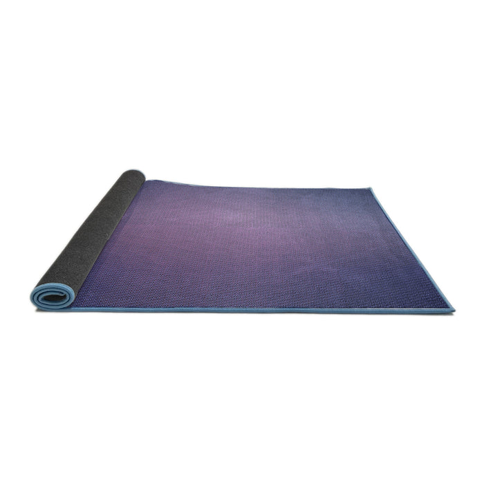 Thickness of Patterned Deep Periwinkle Purple Rug, pat783blu